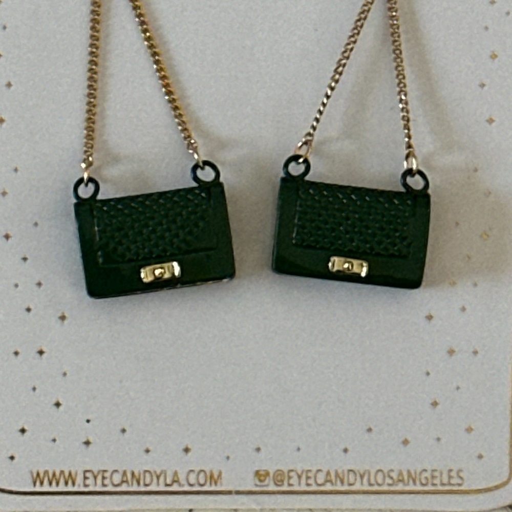 Eye Candy LA Luxe Ella 18K Gold Plated & Cubic Zirconia Drop Earrings. New! - Picture 5 of 7